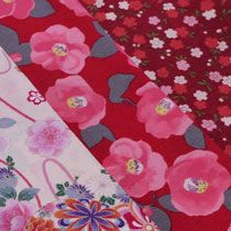 和柄ポリエステルちりめん（洗える・衣装用）