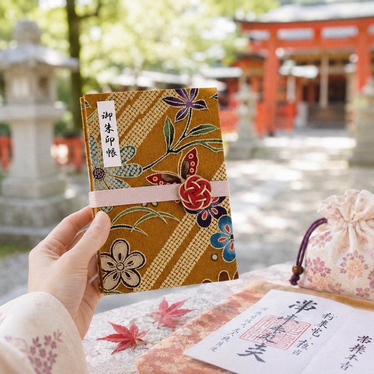 寺社巡りや旅の記録に使える御朱印帳