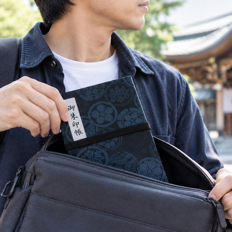 バッグに入れた御朱印帳