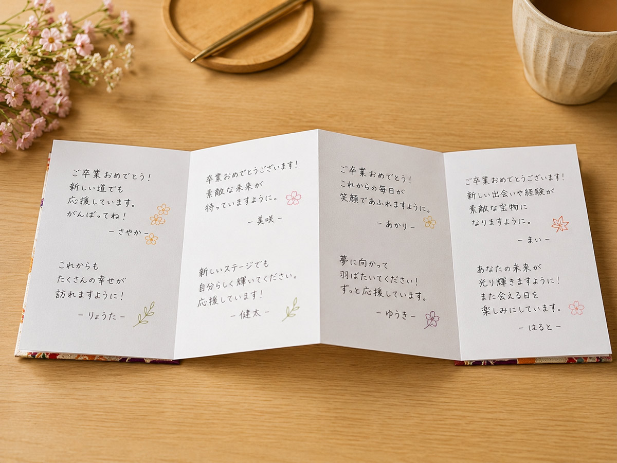 御朱印帳を寄せ書き帳に