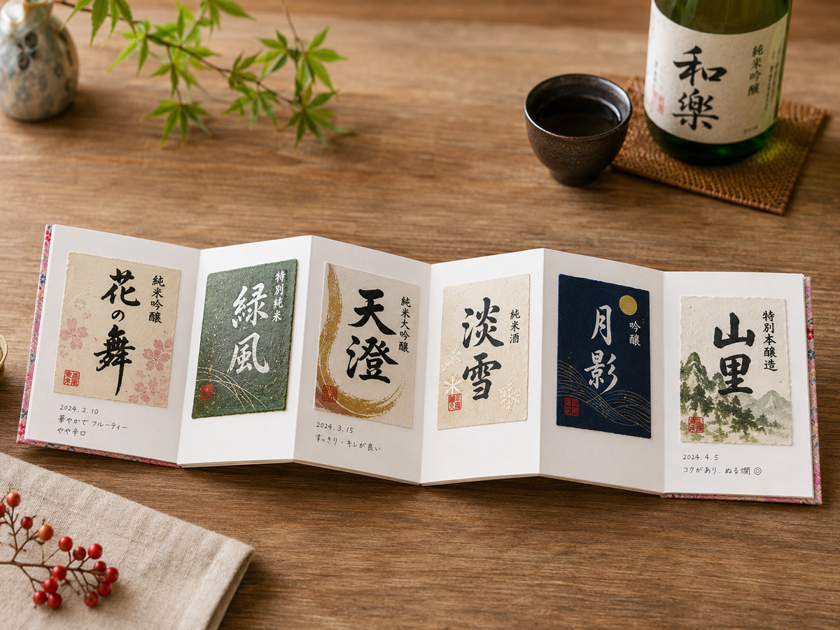 お酒のラベルを集めて「御酒印帳」に
