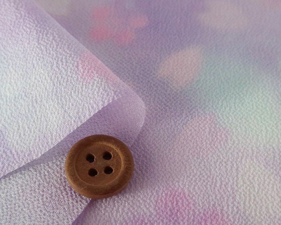 一越ちりめんぼかし柄春花かげろう薄紫