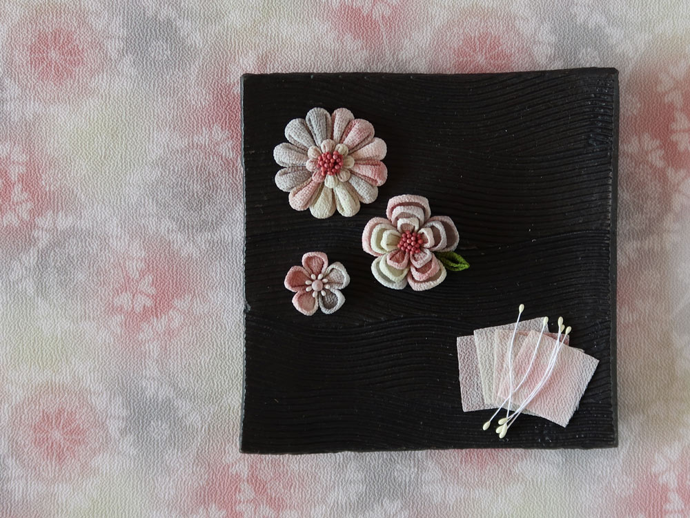 つゆつき・一越ちりめん オルレアレースぼかし(花ぐもり)繊細かつエレガントな雰囲気