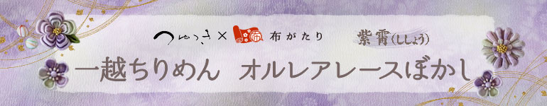 一越ちりめんオルレアレースぼかし