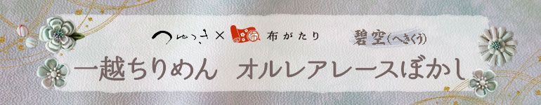 一越ちりめんオルレアレースぼかし