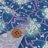 ちりめん生地・花びら重ね（青）