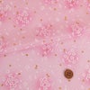 ちりめん生地・桜灯り（ピンク）