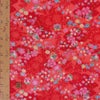 ちりめん生地・かすみ桜に手まり(赤) 10cm単位 切り売り