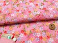 ちりめん生地・おぼろ桜（ピンク）