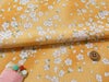 ちりめん生地・桜ひらり（黄色）