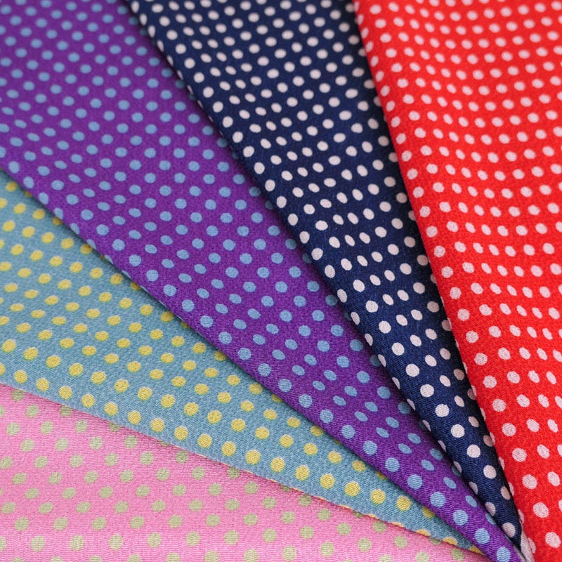 ちりめん生地・みずたま 10cm単位 切り売り