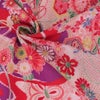 一越ちりめん・しぼりに花のし小槌文様（赤）