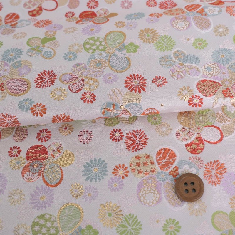 金らん・梅と小菊（白）