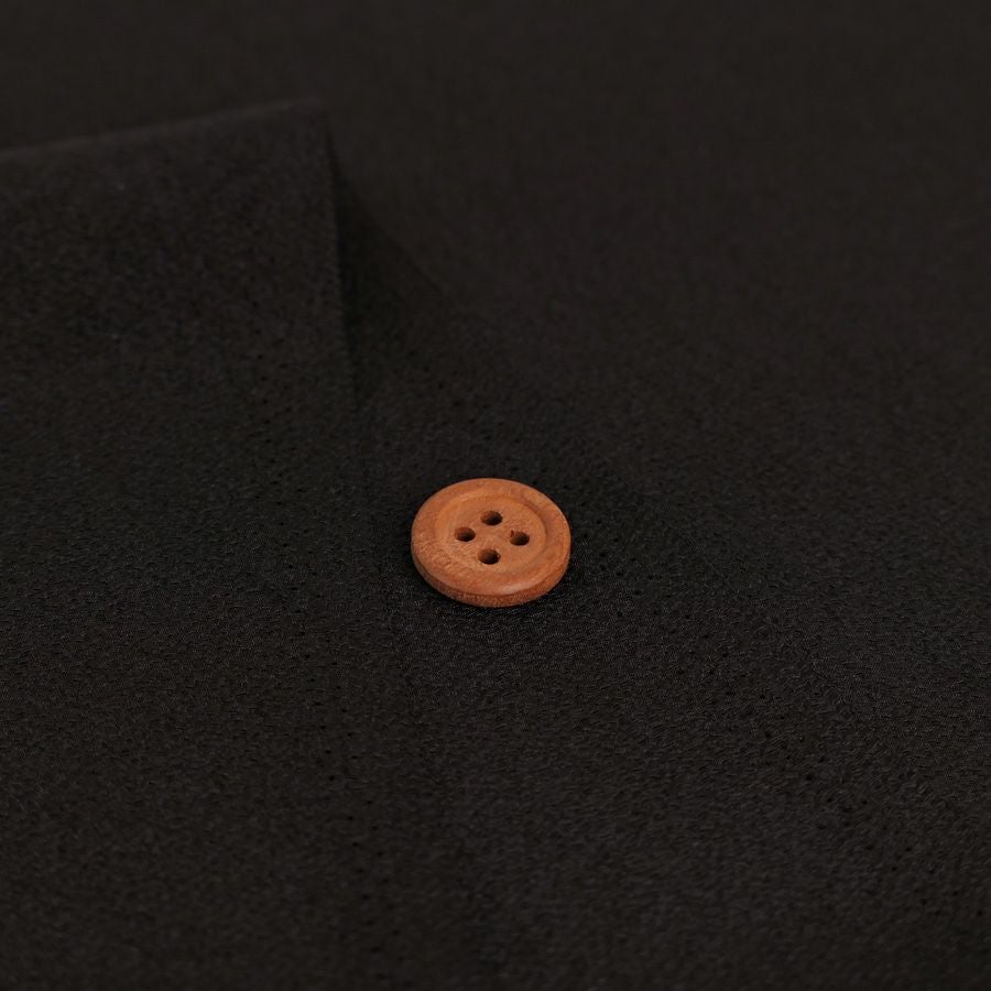 無地ポリエステルちりめん(黒) 10cm単位 切り売り |生地 和柄/和布
