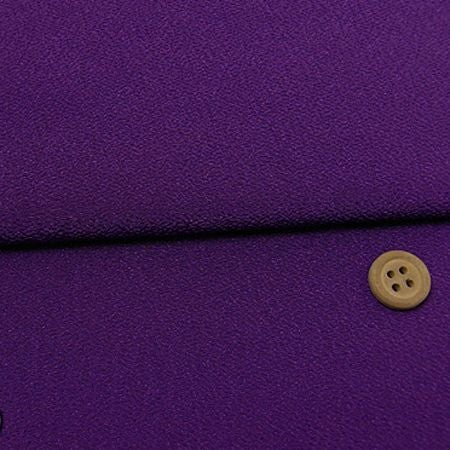 無地ポリエステルちりめん（紫・新色）