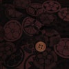 ジャカード家紋尽くし（赤茶）
