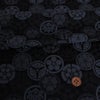 ジャカード家紋尽くし（藍色）