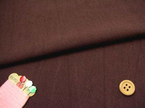 コットン生地・あづみ野木綿（こげ茶）