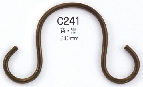 バッグ持ち手・籐風プラスチック 外径24cm（2個組・茶/黒）