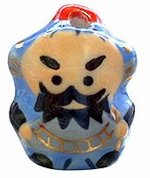 陶七福神・毘沙門天 |生地 和柄/和布/ちりめん手芸通販布がたり