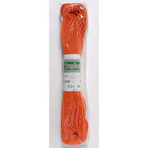 江戸打ちひも・細（オレンジ）：30mかせ