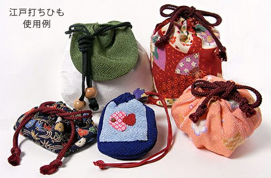 江戸打ちひも・中太（紅白）：15mかせ |生地 和柄/和布/ちりめん手芸
