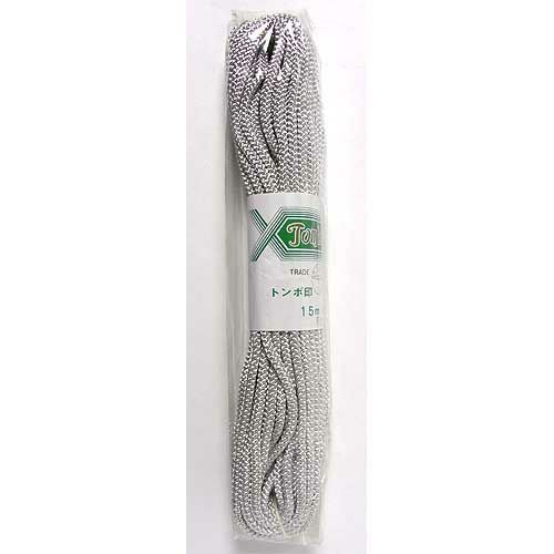 江戸打ちひも・太（ライトグレイ）：15mかせ