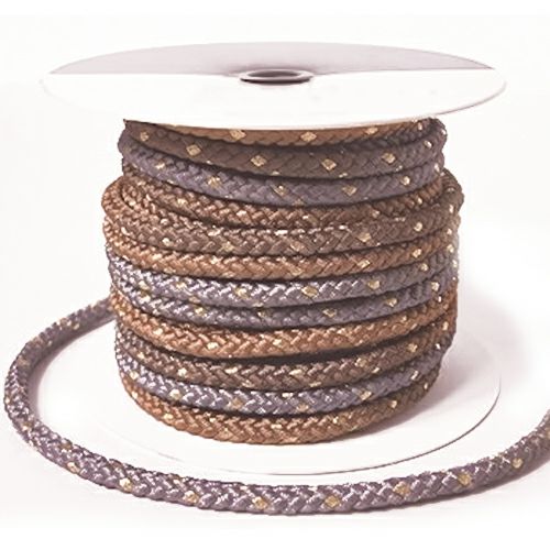 金入り二色ひも（グレイ/薄茶）