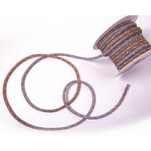 金入り二色ひも（グレイ/薄茶）