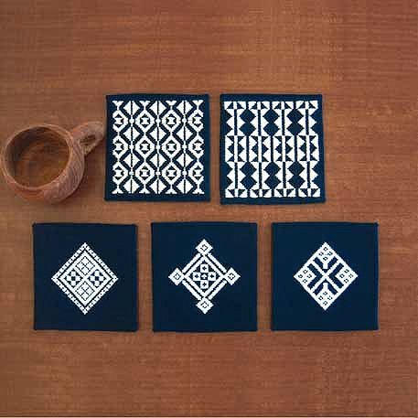 こぎんキット・コースター（紺）