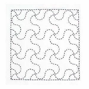 刺し子キット・みんなできちゃう らくらく刺し子花ふきん（千鳥つなぎ）