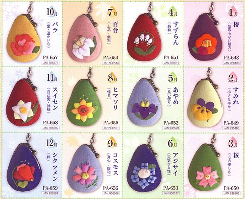 新品未使用　想屋　マカロン　和装バッグ　麻の葉地模様　NADESHIKO キット・花のしずくマカロンポーチ・5月 あやめ |生地 和柄/和布