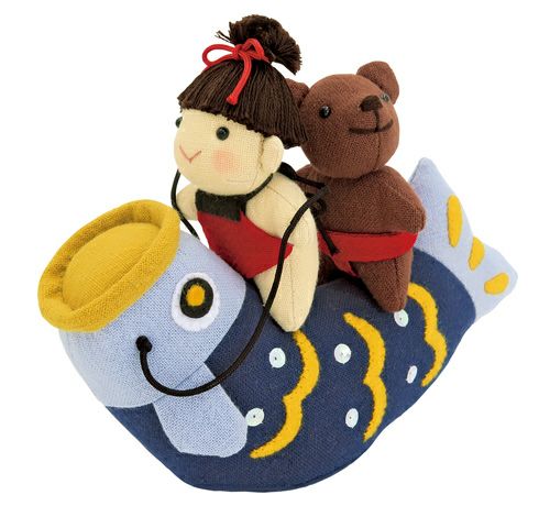 端午の節句あみぐるみキット・元気な金太郎 |生地 和柄/和布/ちりめん