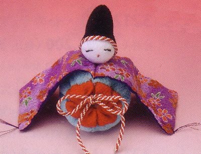 キット・雅びつるし飾り単品・三番叟 |生地 和柄/和布/ちりめん手芸