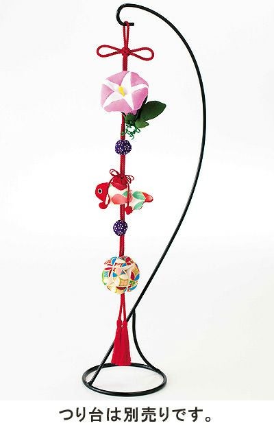 京ちりめん下げ飾りキット・至粋・朝顔 |生地 和柄/和布/ちりめん手芸