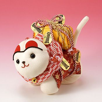 ちりめんキット・犬張子(中） |生地 和柄/和布/ちりめん手芸通販布がたり