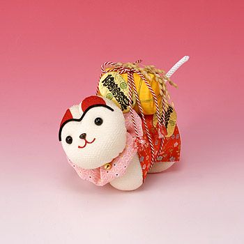 ちりめんキット・犬張子（小） |生地 和柄/和布/ちりめん手芸通販布がたり