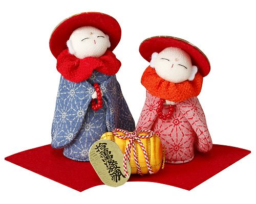 ちりめん手芸キット・和み夫婦地蔵