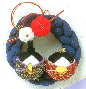 キット・ちりめん細工 リース雛 |生地 和柄/和布/ちりめん手芸通販布がたり