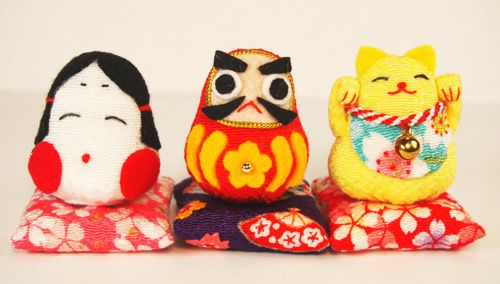 ちりめん手芸キット・招福豆飾り