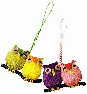 キット・仲良しフクロウ根付