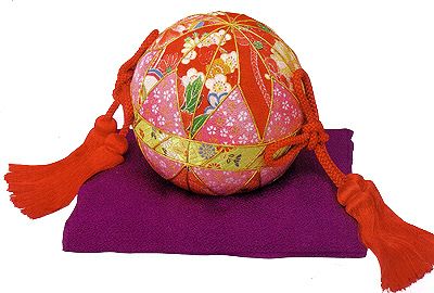 木目込キット・まり（特大）D |生地 和柄/和布/ちりめん手芸通販布がたり