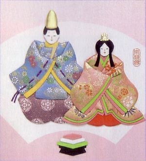 ひな祭り押絵キット・弥生びな |生地 和柄/和布/ちりめん手芸通販布がたり