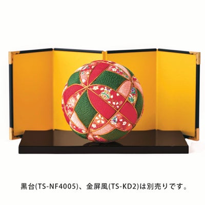 ちりめんキット・きめこみてまり（赤） |生地 和柄/和布/ちりめん手芸 