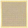 一目刺しの花ふきん・菊の花（からし）