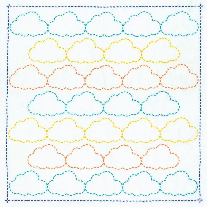 刺し子キット 花ふきん くも