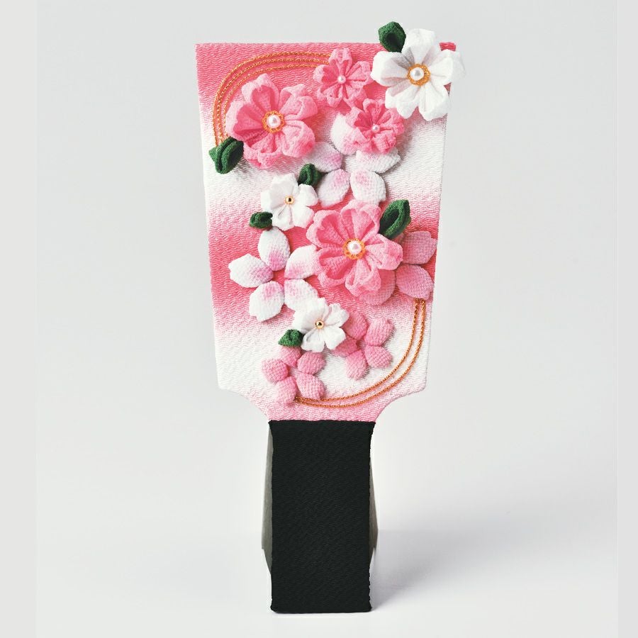 京ちりめんキット つまみ細工で作る桜の羽子板 |生地 和柄/和布