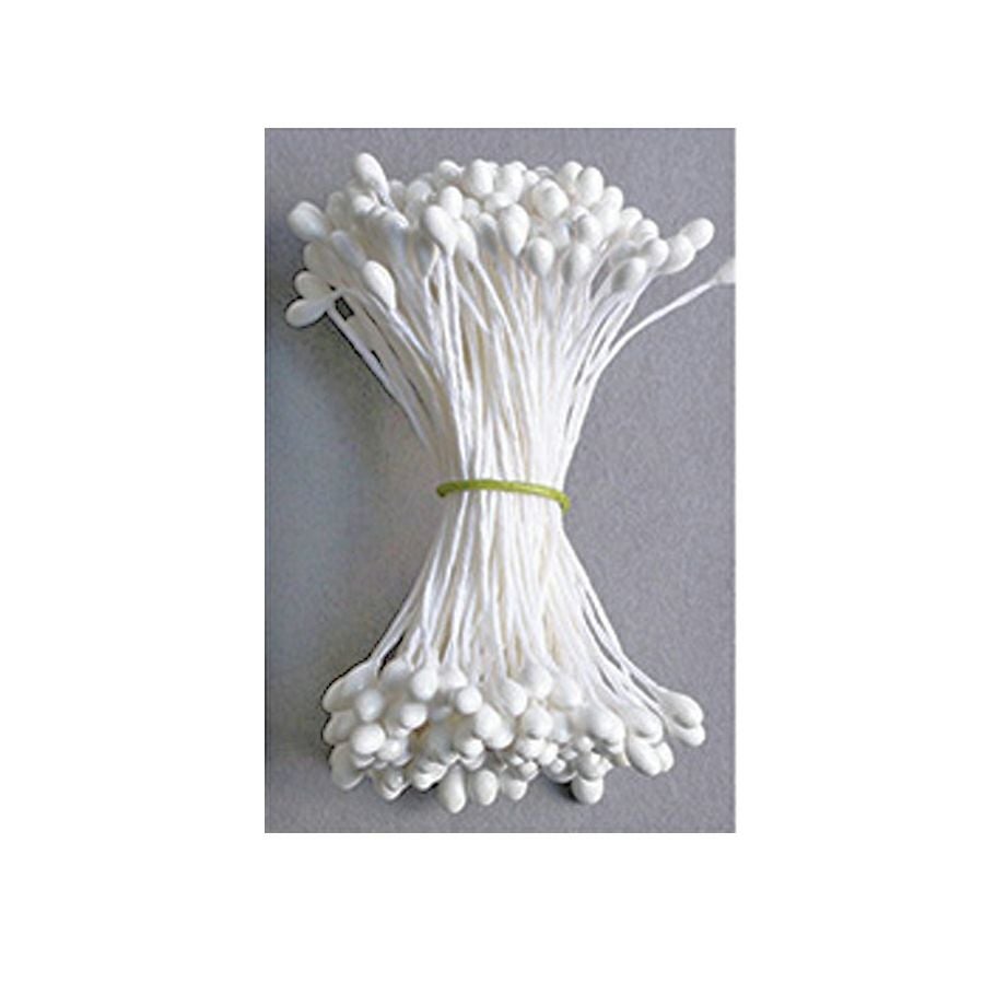 つまみ細工用花芯（ペップ）極小・白 約144本入 |生地 和柄/和布