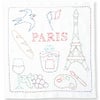 刺し子キット 花ふきん PARIS