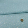 コットン生地 ふんわりウェーブ おしゃれなあられ模様(水色)